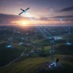 VodafoneThree satellite connectivity could finally close UK coverage gaps — AI-generated illustration