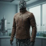 Vollebak's fungi-based jacket shows leather's future — AI-generated illustration