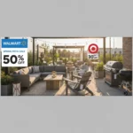 Walmart spring patio sale crushes Target with deeper deals — AI-generated illustration