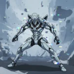 Warframe's glitch-anime short redefines game cinematics — AI-generated illustration