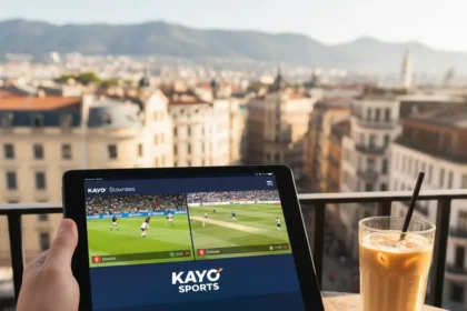 Watch Kayo Sports Outside Australia: VPN Guide — AI-generated illustration