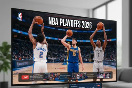 How to watch NBA Playoffs 2026 free and live online — AI-generated illustration