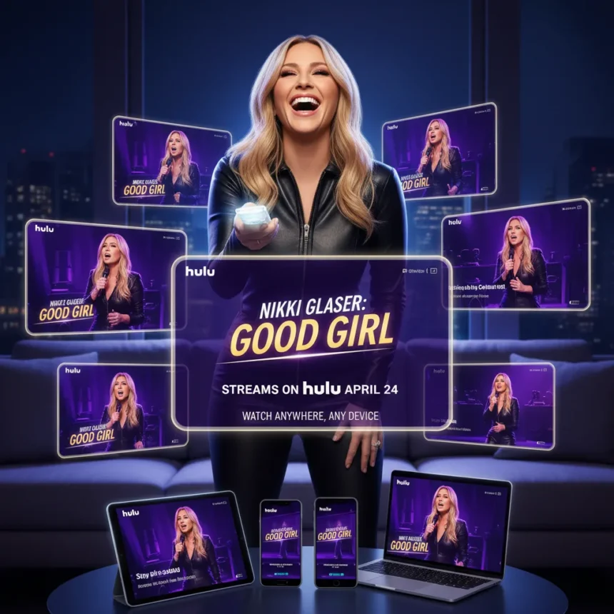 How to watch Nikki Glaser: Good Girl on Hulu — AI-generated illustration
