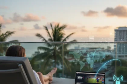 Watching Stan Sport outside Australia requires a VPN—here's how — AI-generated illustration