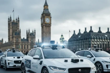 Waymo London robotaxi pilot launches April 2026 — AI-generated illustration