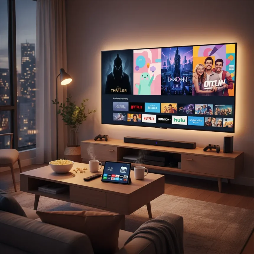 Weekend streaming guide: What to watch April 24-26 — AI-generated illustration