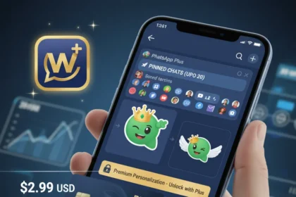 WhatsApp Plus subscription service launches with premium personalization — AI-generated illustration