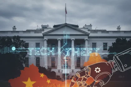 White House accuses China of AI technology theft on industrial scale — AI-generated illustration