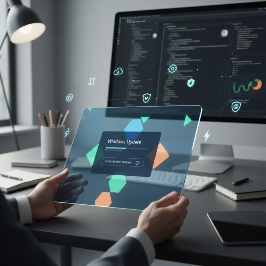 Windows 11 April 2026 update finally fixes what users actually wanted — AI-generated illustration