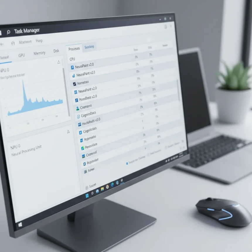 Windows 11 Task Manager finally reveals NPU usage for AI PCs