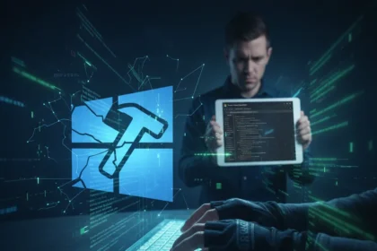 Windows BlueHammer zero-day escalates privilege without a patch — AI-generated illustration