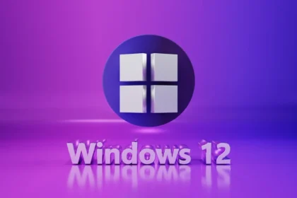 a purple and purple background with the words windows 12
