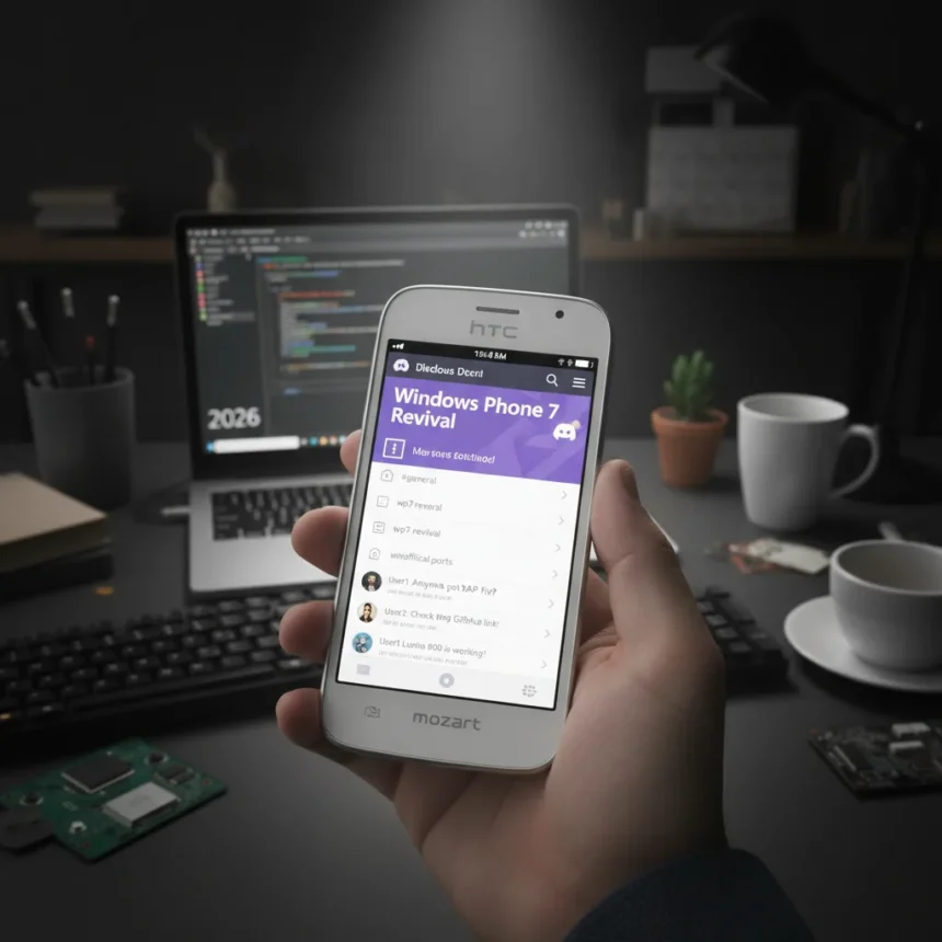 Windows Phone 7 Discord Revival Shows Legacy OS Community Refuses to Die — AI-generated illustration