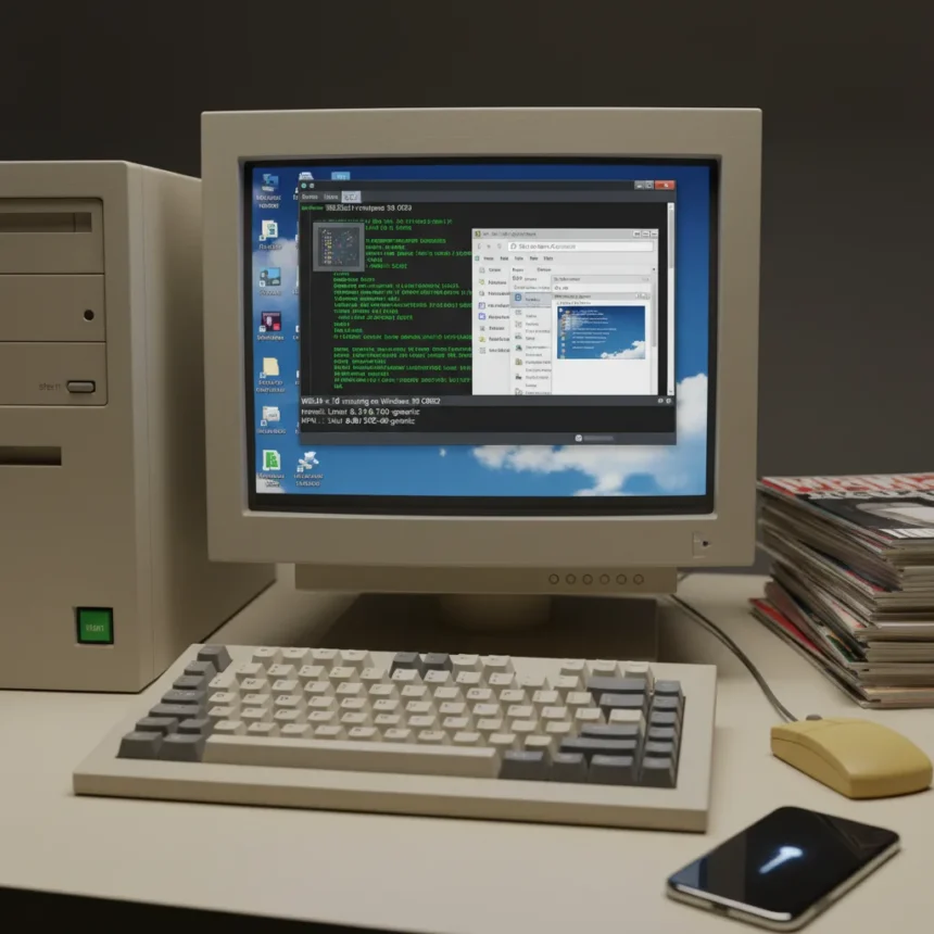 WSL9x Brings Modern Linux to Windows 95 Desktops