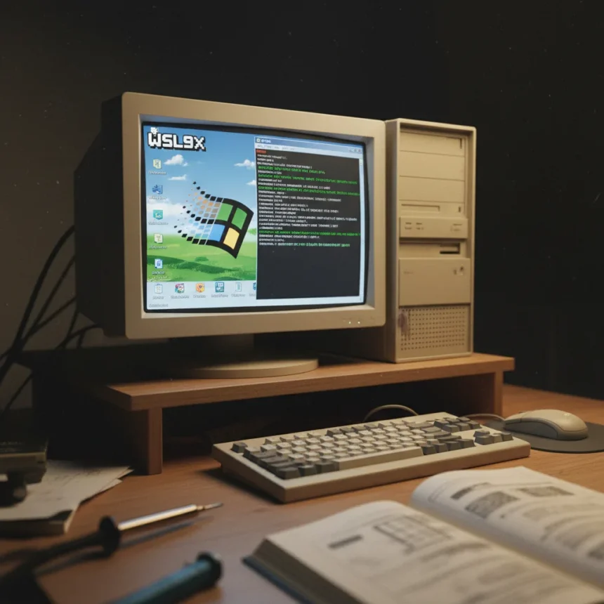 WSL9x Brings Linux to Windows 95 Without Virtualization — AI-generated illustration