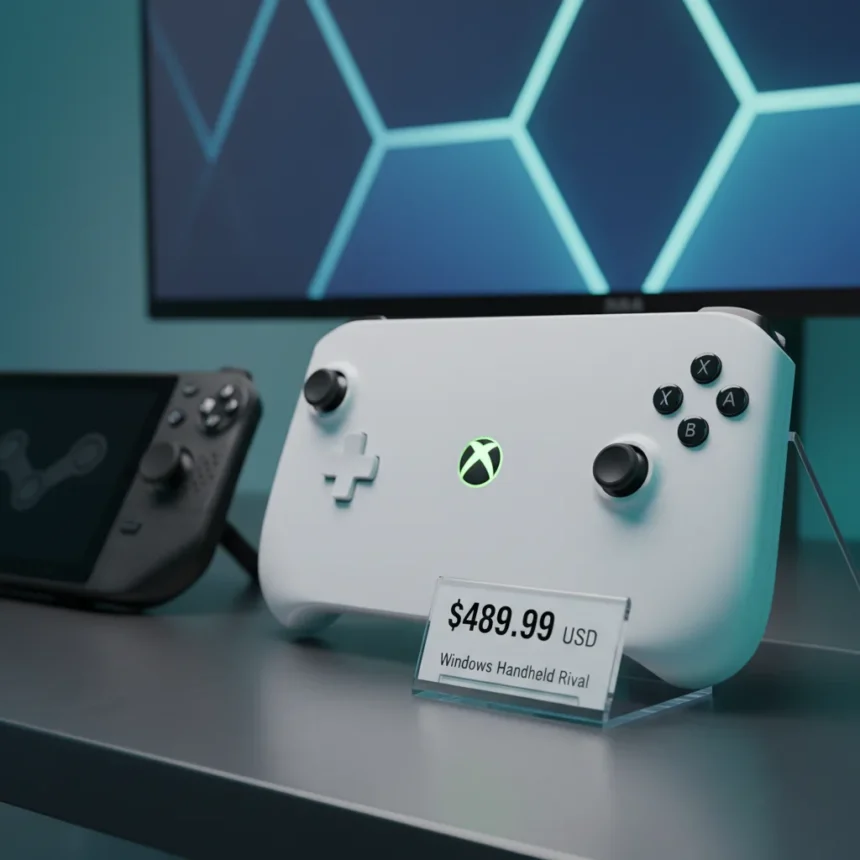 Xbox Ally hits rare price drop, undercuts Steam Deck rival — AI-generated illustration
