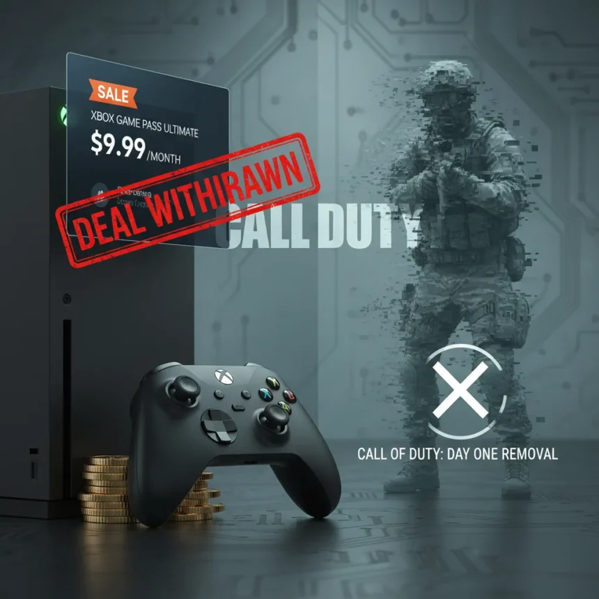 Xbox Game Pass Ultimate price cut comes with a Call of Duty caveat — AI-generated illustration