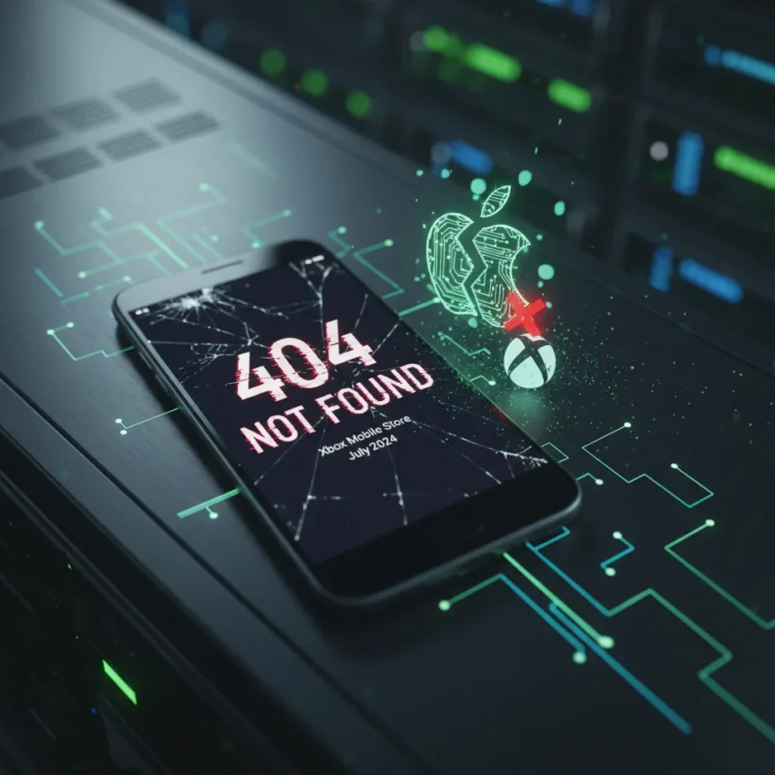 Xbox Mobile Store appears dead, raising questions on strategy — AI-generated illustration