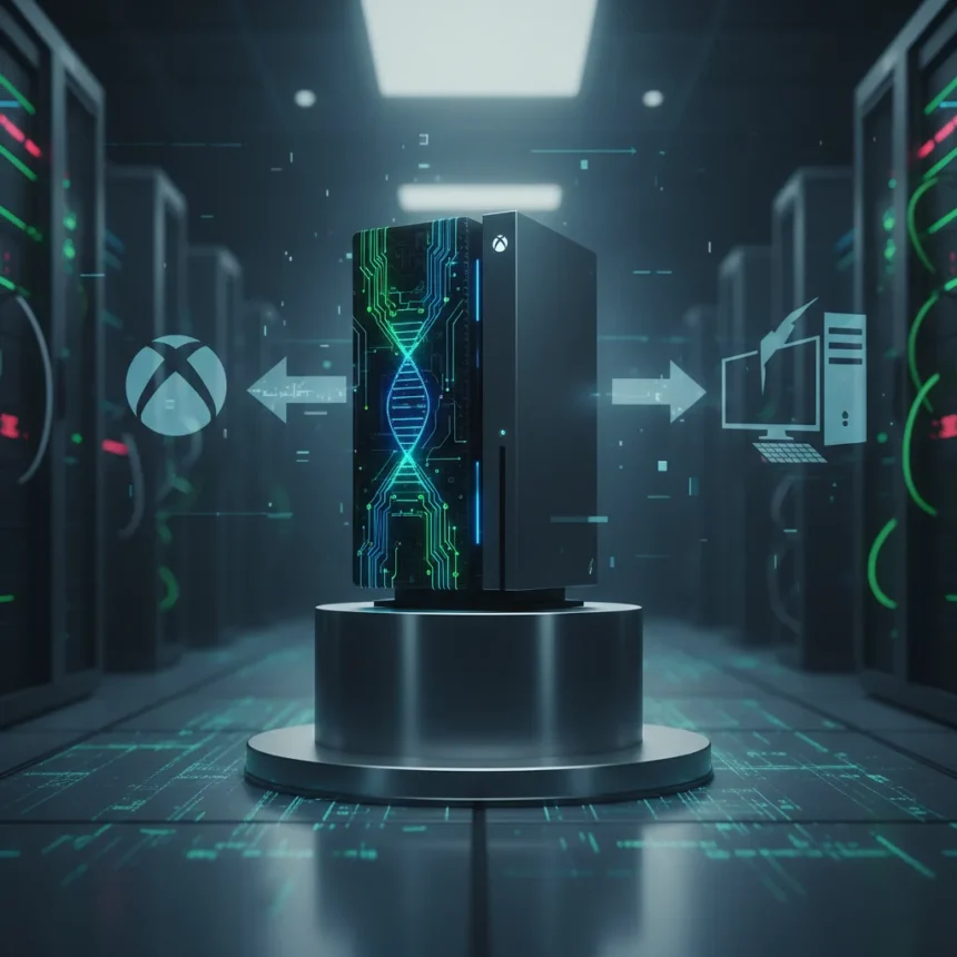 Xbox Project Helix signals Microsoft's radical shift away from consoles — AI-generated illustration