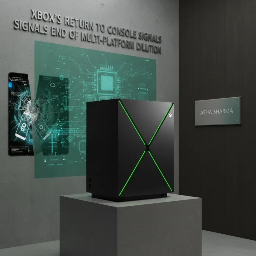 Xbox's Return to Console Signals End of Multi-Platform Dilution — AI-generated illustration
