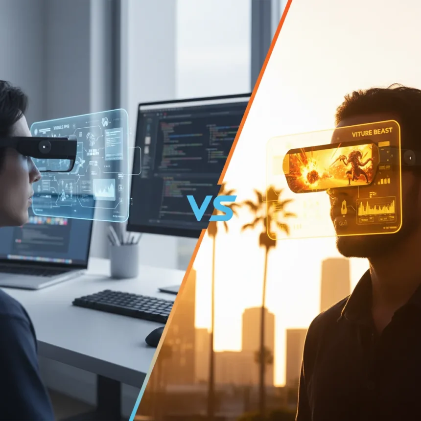 Xreal One Pro vs Viture Beast: Which AR glasses win? — AI-generated illustration