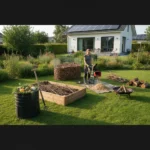 Home yard waste disposal: 5 alternatives beyond the bin — AI-generated illustration