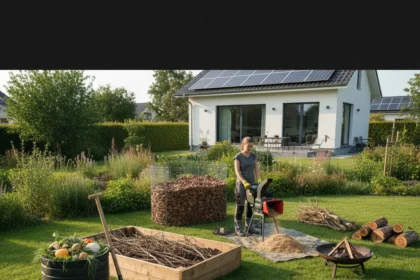 Home yard waste disposal: 5 alternatives beyond the bin — AI-generated illustration