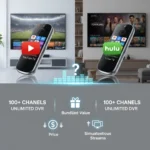 YouTube TV vs Hulu Plus Live TV: Which Streaming Service Wins — AI-generated illustration