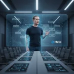 Mark Zuckerberg's AI clone reveals Meta's radical organizational bet — AI-generated illustration