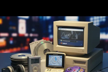 1990s tech hits that still matter 30 years later — AI-generated illustration