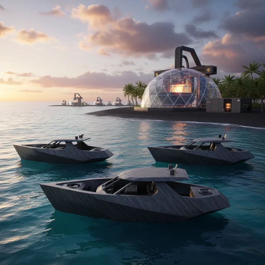 3D printed basalt boats challenge naval shipbuilding norms