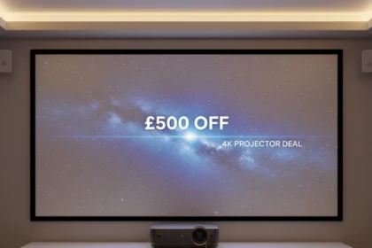 4K projector deal: £500 off sleek home cinema setup