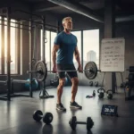 Full-body strength in 100 reps: a 65-year-old trainer's 6-exercise routine — AI-generated illustration