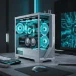 ABS Flux II Aqua Gaming PC hits $1424.99—a steal for RTX 5060 Ti power — AI-generated illustration
