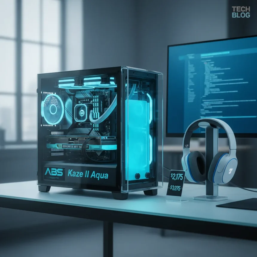 ABS Kaze II Aqua RTX 5070 Ti Build Drops $1,100—But Wait — AI-generated illustration