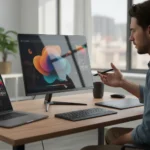 Acer ProDesigner PE160WUT: OLED power undermined by display coating