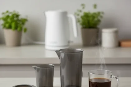 AeroPress manual coffee maker beats complexity fears — AI-generated illustration