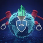 Age verification laws spark VPN adoption surge worldwide — AI-generated illustration