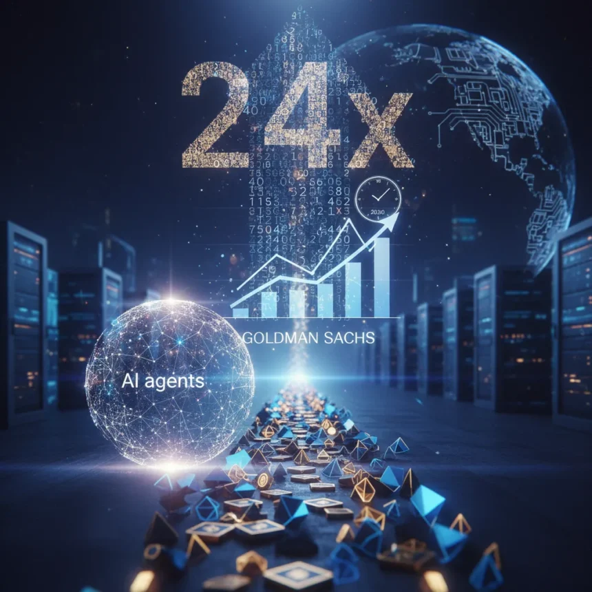 AI agent token demand may surge 24 times by 2030, says Goldman Sachs