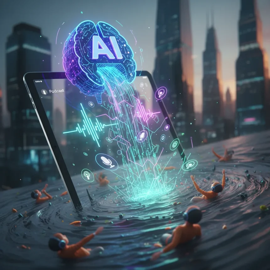 AI-generated podcasts now flood 39% of new feeds