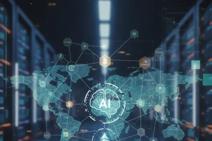 AI investment scams exploit ad trackers in 15,000-domain fraud network — AI-generated illustration