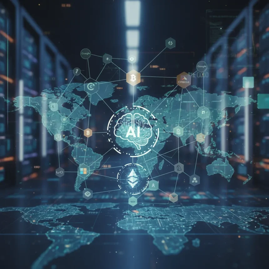 AI investment scams exploit ad trackers in 15,000-domain fraud network — AI-generated illustration