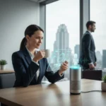 AI-powered news briefing replaces morning scroll for busy professionals — AI-generated illustration
