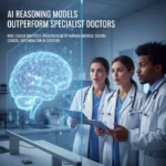 AI reasoning models now outperform specialist doctors at rare disease diagnosis — AI-generated illustration