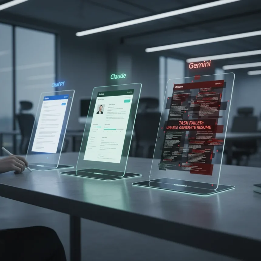 AI resume builders: ChatGPT, Claude, Gemini tested in Canva