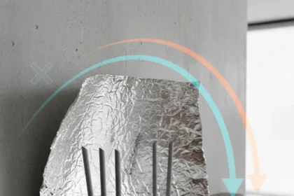 Aluminum foil behind your router actually redirects Wi-Fi signal