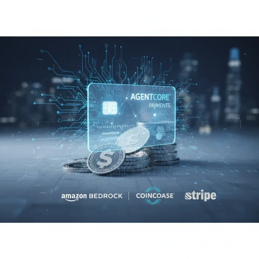 Amazon Bedrock AgentCore Payments Lets AI Agents Move Real Money — AI-generated illustration