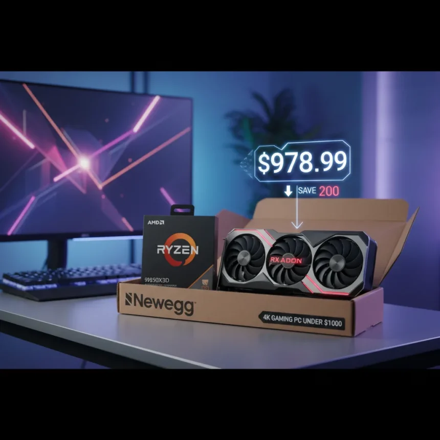 AMD Ryzen 9850X3D and RX 9070 XT bundle hits $979 on Newegg