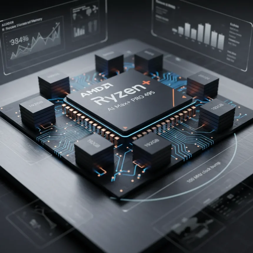 AMD Ryzen AI Max+ PRO 495 Leaks With 192GB Memory and Modest Clock Gains