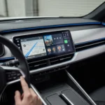 Android Auto home screen widgets transform car dashboards — AI-generated illustration